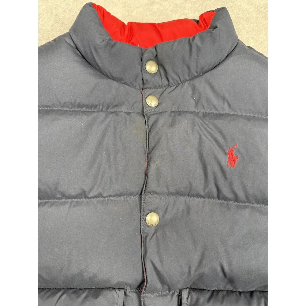 Polo Ralph‎ Lauren Puffer Vest Boys 7 Reversible Down Filled Jacket